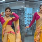 Viral Video: Sari-Clad Dancer’s Stunning ‘Anarkali Disco Chali’ Performance Takes Social Media by Storm Viral Video Image